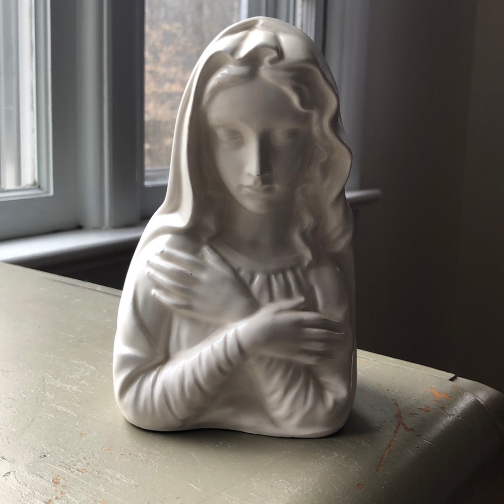 Vintage Enesco Mother Mary Lady Head Planter